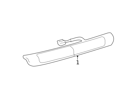 High Mounted Stop Lamp for 1999 Lexus LX470 #0