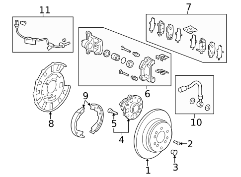 Hubs & Related Components for 2022 Honda Pilot #0
