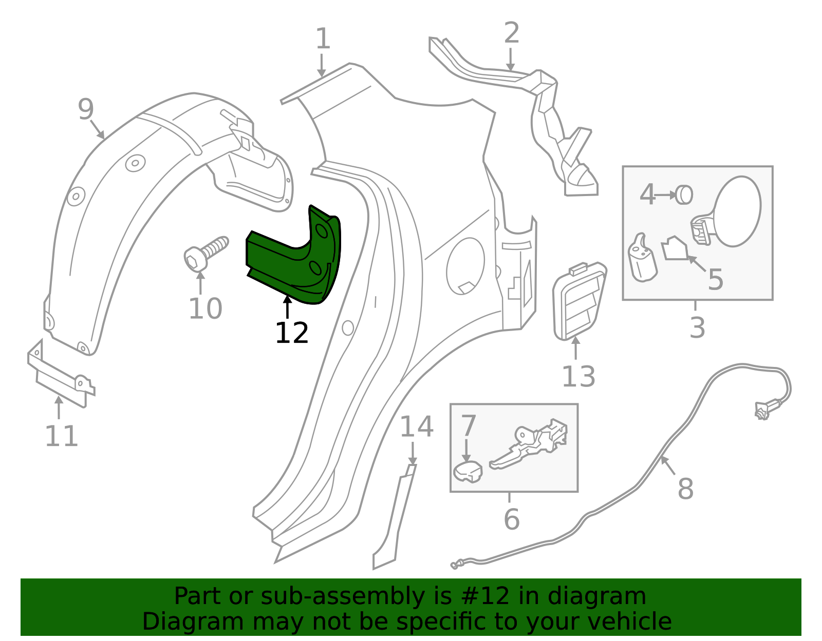 Kia Rio Radiator Deflector 86862-1W001 - Deflector 2014-2017 Kia Rio | Kia.Parts Store