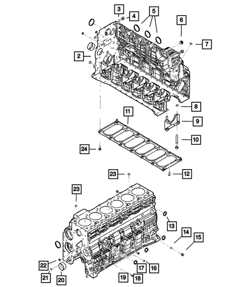 Cylinder Block for 2008 Dodge Ram 3500 #0