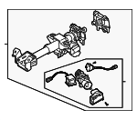 96808466 - Steering: Steering Column for Chevrolet: Aveo, Aveo5 | Pontiac: G3 Image