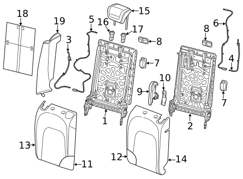 Rear Seat Components for 2023 Audi Q5 Sportback #0