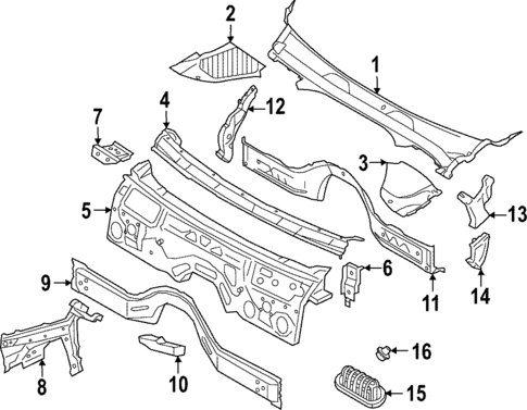 Cowl for 2022 BMW 430i Gran Coupe #0