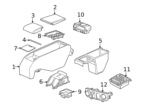Rear Console for 2009 Jaguar Vanden Plas #0