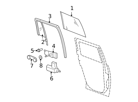 Rear Door for 2011 Dodge Caliber #0