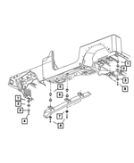 52001961 - Frames and Bumpers: Body Mount Retainer for Mopar Image