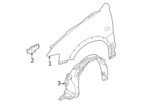 Fender & Components for 2005 Mazda Tribute #0