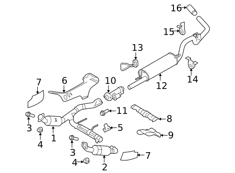 Exhaust Components for 2010 Ford F-150 #0