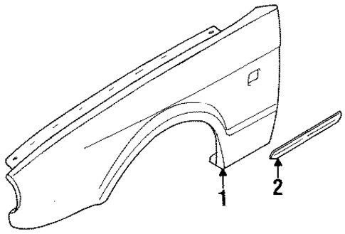 Exterior Trim - Fender for 1996 Jaguar Vanden Plas #0