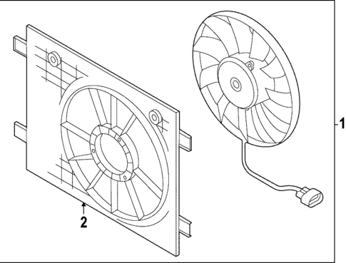 Cooling Fan for 2024 Audi Q4 e-tron #1