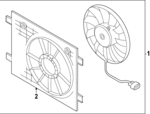 1EA121205 - Cooling System: Fan Shroud for Audi: Q4 e-tron, Q4 e-tron Sportback Image