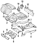1246110121 - Body: Side Member for Mercedes-Benz Image