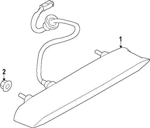 High Mounted Stop Lamp for 2024 Subaru Crosstrek #0