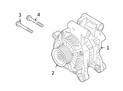 Alternator for 2013 Suzuki SX4 #1