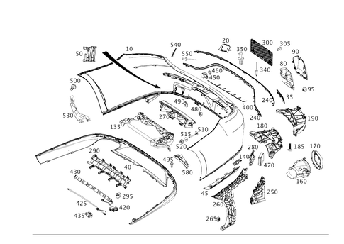 Rear Bumper for 2024 Mercedes-Benz E450 #0