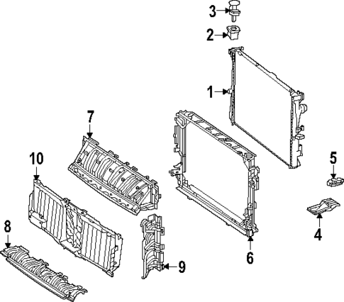 Radiator & Components for 2025 Mercedes-Benz EQS AMG #1