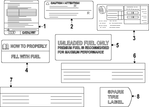 Labels for 2025 Nissan Murano #0