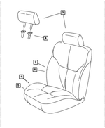 YB591DVAA - Interior Trim: Front Seat Back, Right for Mopar Image