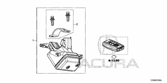 Key Cylinder Components for 2014 Acura MDX #0