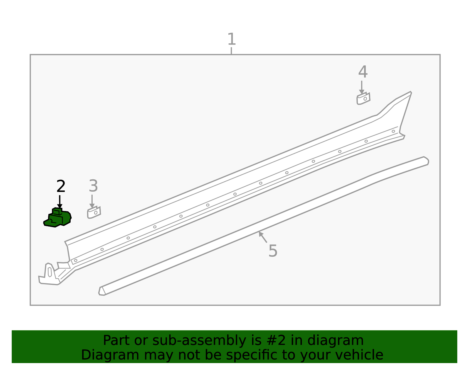 2018-2026 GM Rocker Panel Molding Retainer 11549137 GM | GMPartsDirect.com