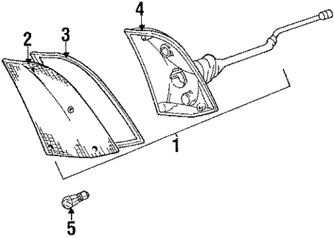 Park Lamps for 1984 BMW 733i #0