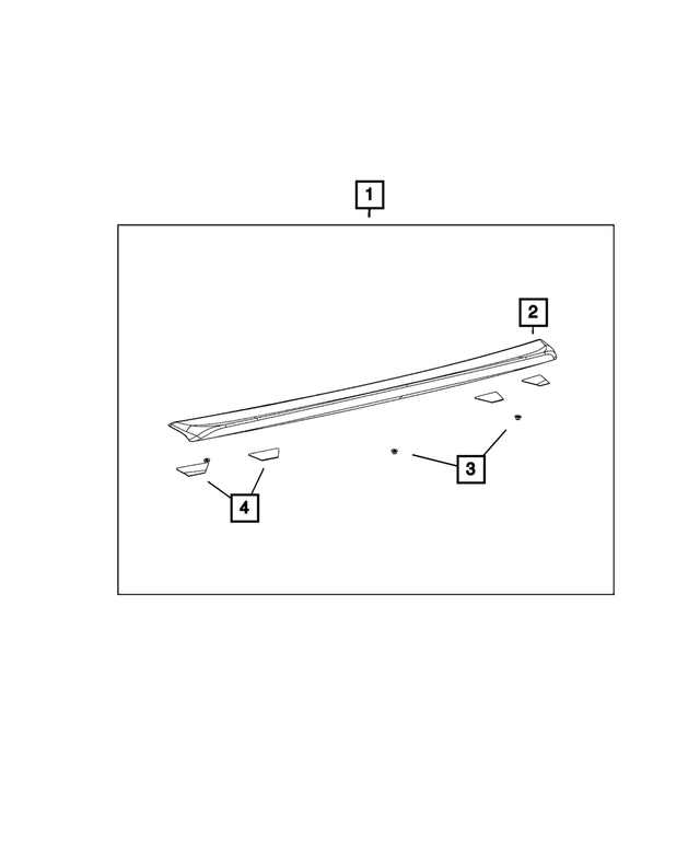 « 1MA41MAGAC – Mopar Accessories - Component Parts : Arrière Spoiler pour Mopar Image »