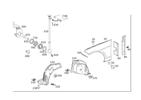 Front Fender for 2012 Mercedes-Benz E350 #0