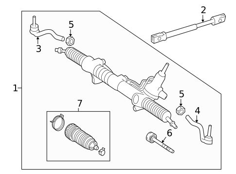 Steering Gear & Linkage for 2021 Mercedes-Benz GLC43 AMG #2