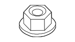 33326760668 - Suspension: Rear Control Arm Lock Nut for BMW Image