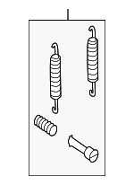 7P0698545 - Brakes: Park Brake Shoes Mount Kit for Volkswagen Image