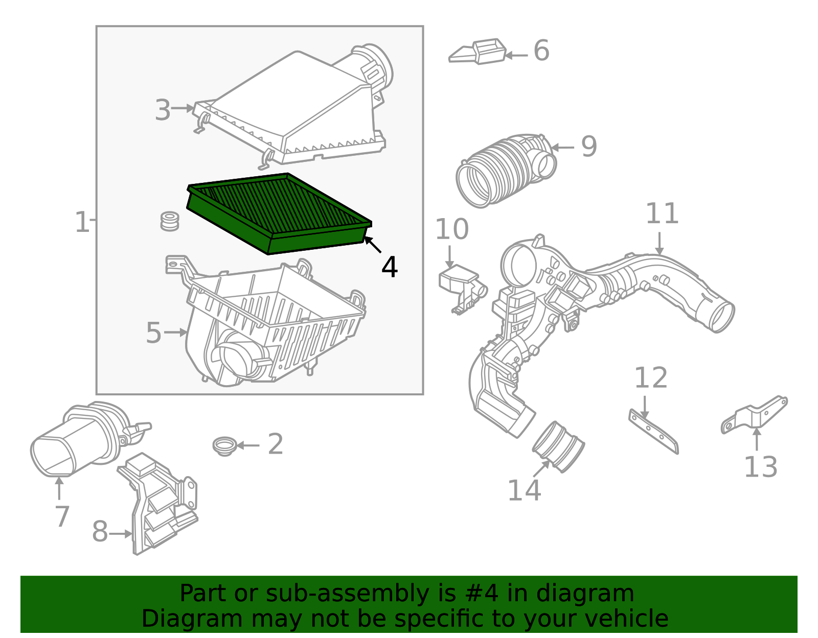 2025-2026 Nissan Armada Air Filter 16546-7JA0A | OEM Parts Online
