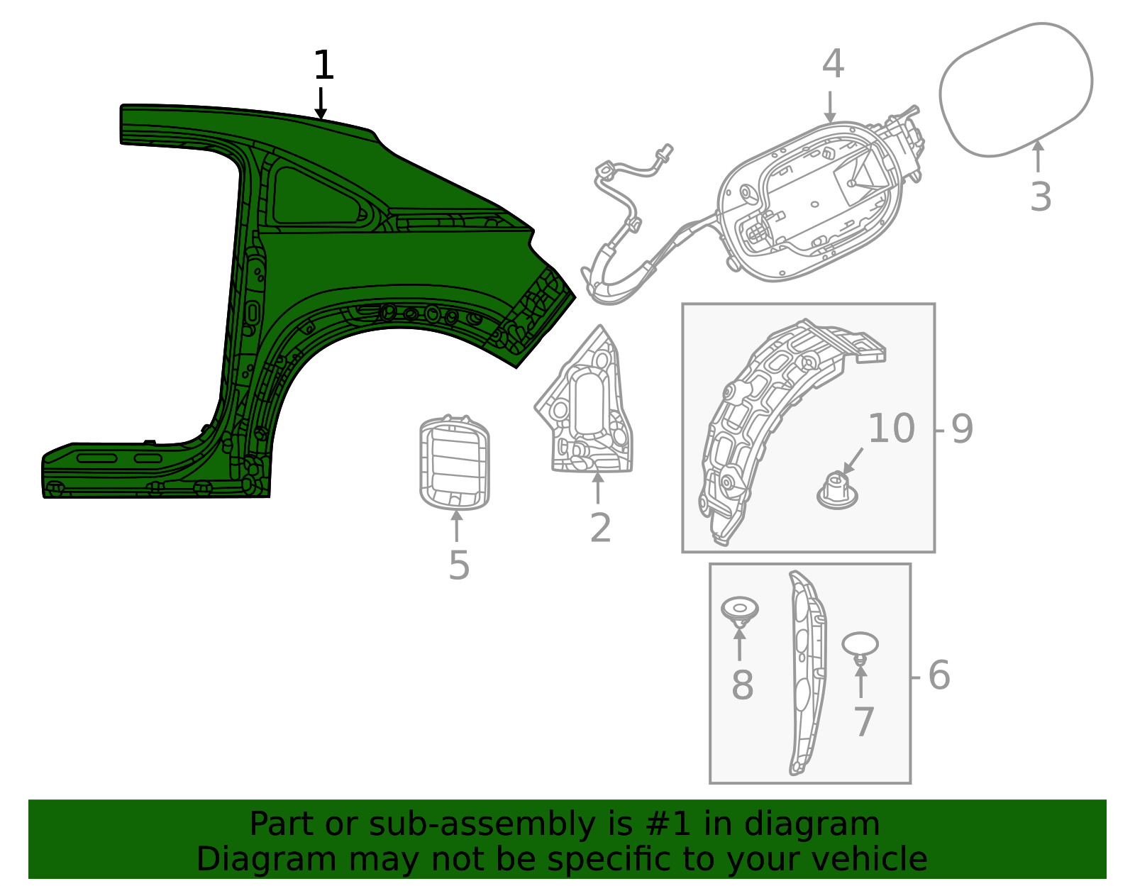 DNYE-71-410D - Quarter Panel 2022-2023 Mazda MX-30 EV | Mazda-Parts
