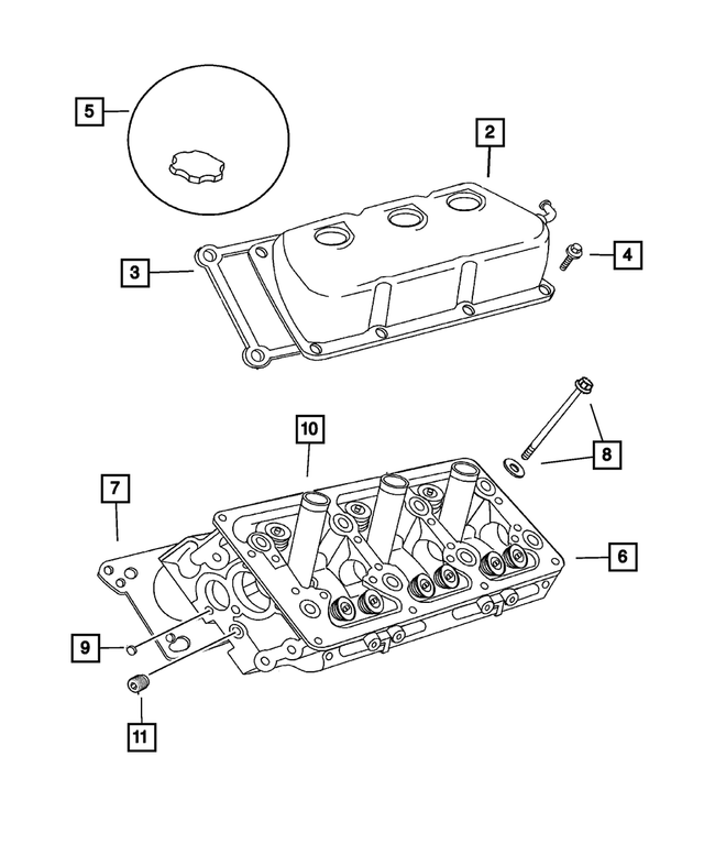 4792099 - Engine 3.5L Six Cylinder: Cylinder Head Cover, Left for Mopar Image