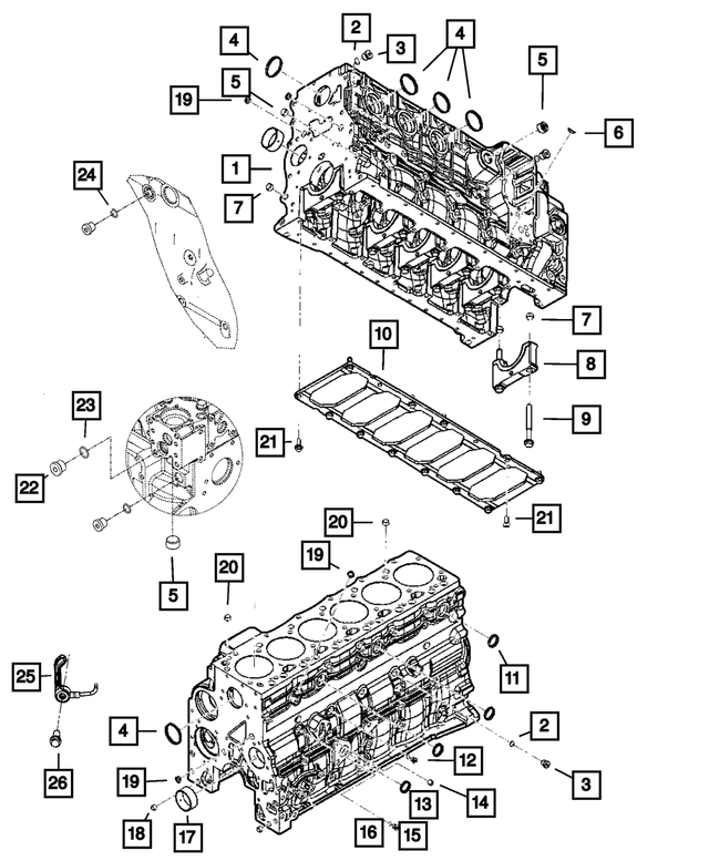 4429369 - 6.7L Turbo Diesel; Engine: Pipe Plug for Mopar Image