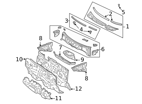 Cowl for 2003 Toyota RAV4 #0