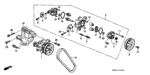 56110PM3030 - Engine: PUMP ASSY., POWER STEERING for Honda Image