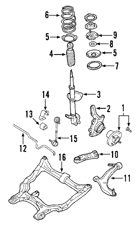 Front Suspension for 2007 Nissan Maxima #0