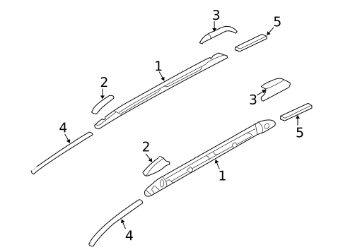 Luggage Carrier for 2007 Hyundai Entourage #0