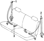 7356060090B0 - Electrical: Belt &amp; Retractor for Toyota: Land Cruiser Image