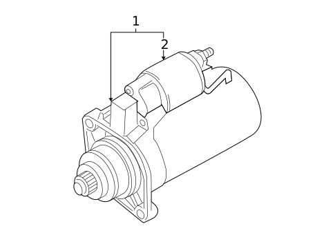 Starter for 2011 Volkswagen GTI #0