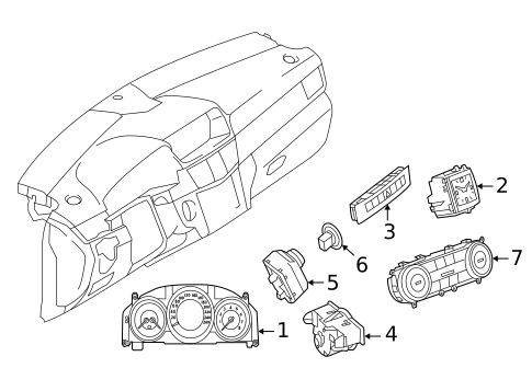 Cluster & Switches for 2016 Mercedes-Benz E63 AMG S #1