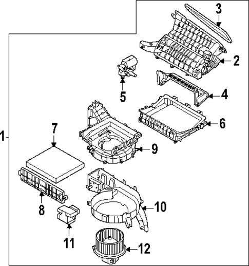 Blower Motor & Fan for 2025 Hyundai Santa Fe #0