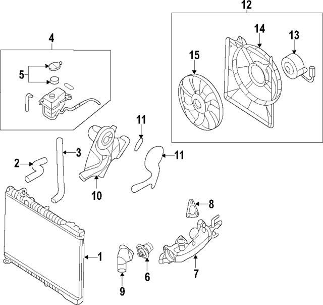 253102J100 - : Radiator for Kia Image