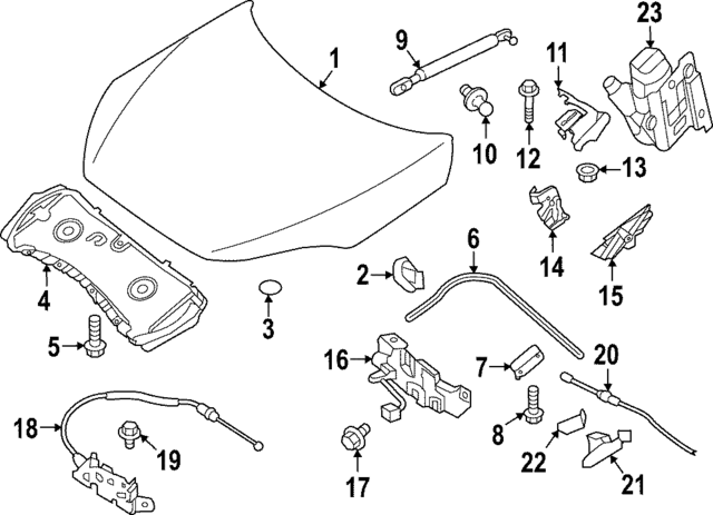 654705NN0A - Body: Support Strut for INFINITI: QX50, QX55 Image