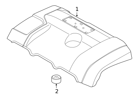 Engine Appearance Cover for 2012 Land Rover LR2 #0