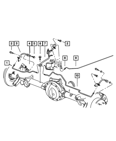 Brake Lines and Hoses for 2002 Jeep Grand Cherokee #0