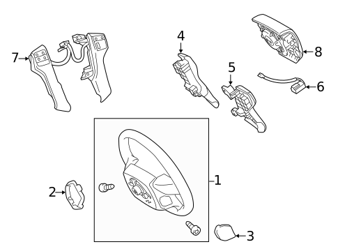 Steering Wheel & Trim for 2015 Toyota Tacoma #0