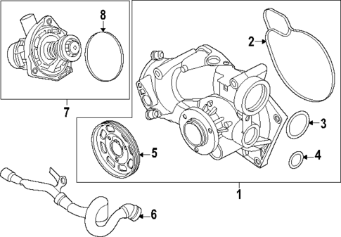 Water Pump for 2025 BMW M5 #0