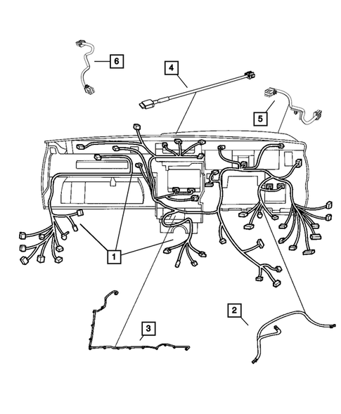 Wiring-Instrument Panel for 2011 Jeep Grand Cherokee #0