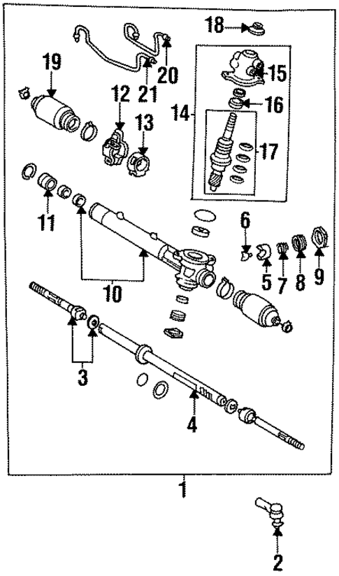 Steering Gear & Linkage for 1998 Toyota Celica #0
